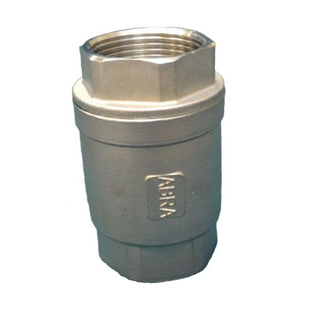 Обратный клапан нержавеющий из стали AISI316 (CF8M) резьбовой ABRA-D12
